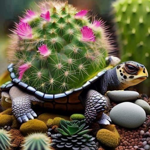 Photorealistic Pebble Walkway with Vivid Colors