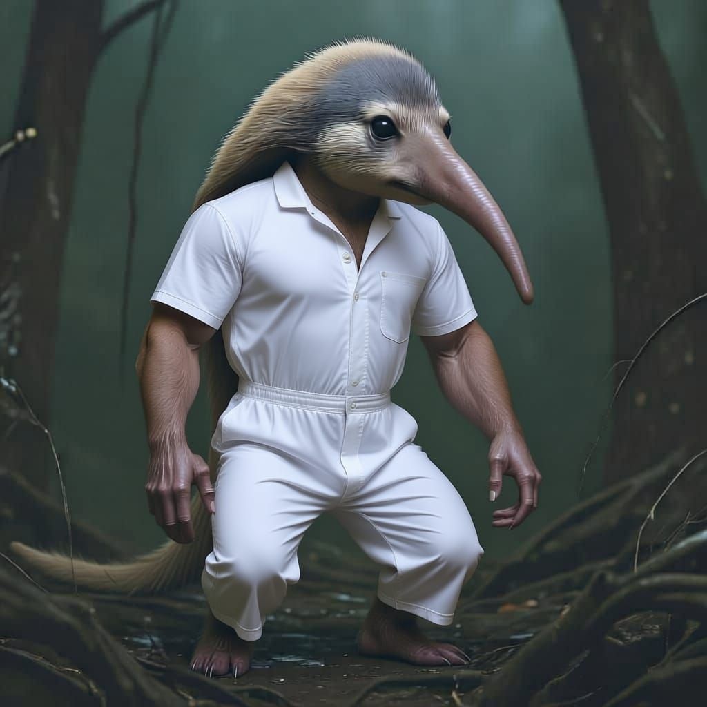 Small Hungry Creature With Long Arms and Three Fingers