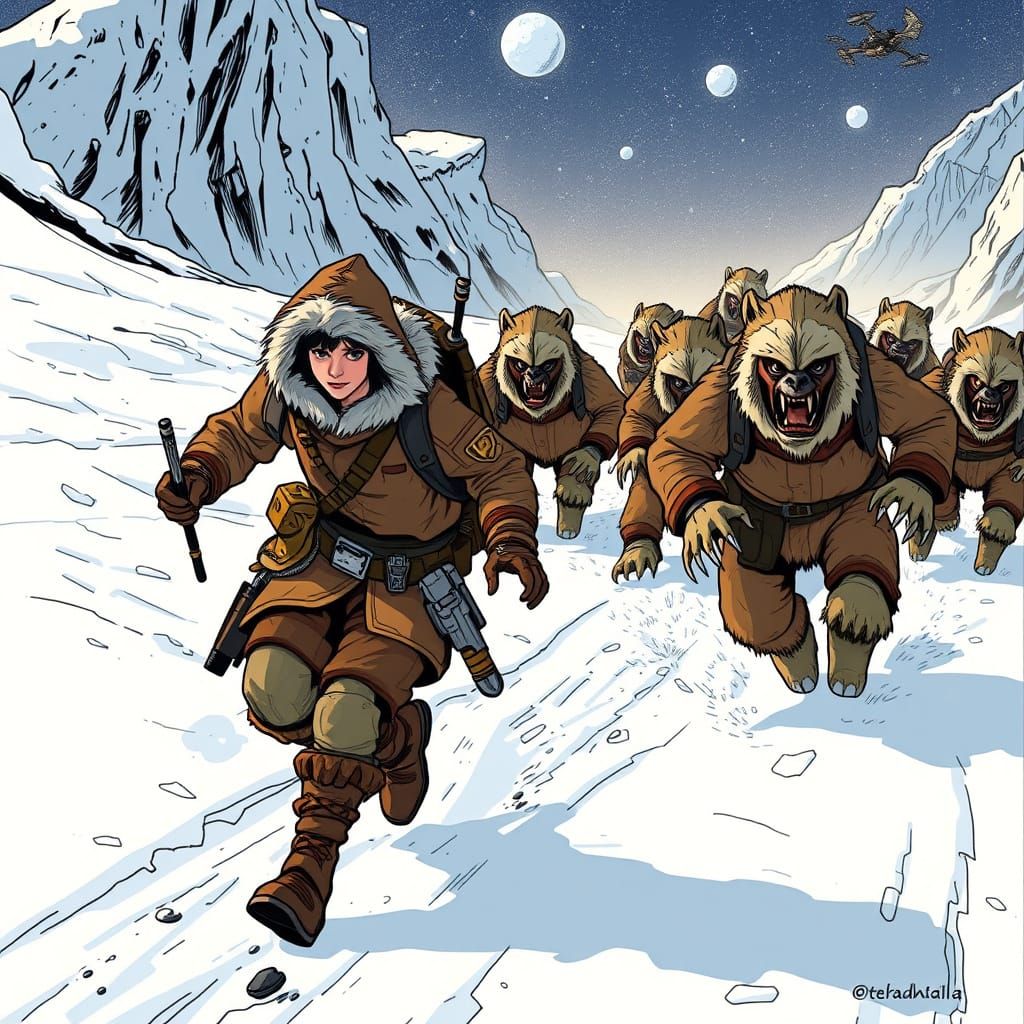 Chased Adventurers on Hoth in Vibrant Knights of Old Republi...