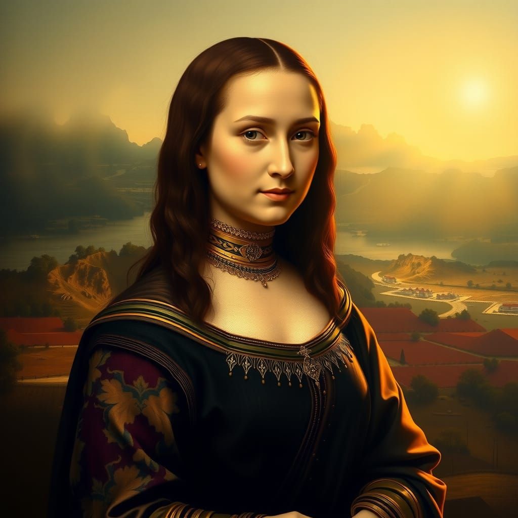 Ethereal Renaissance Beauty in Opulent Style