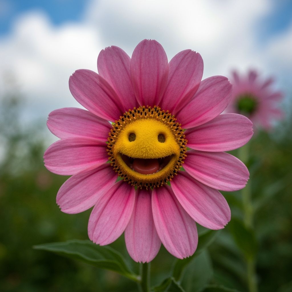 Artistic Photo of a Smiling Flower in Soft Light