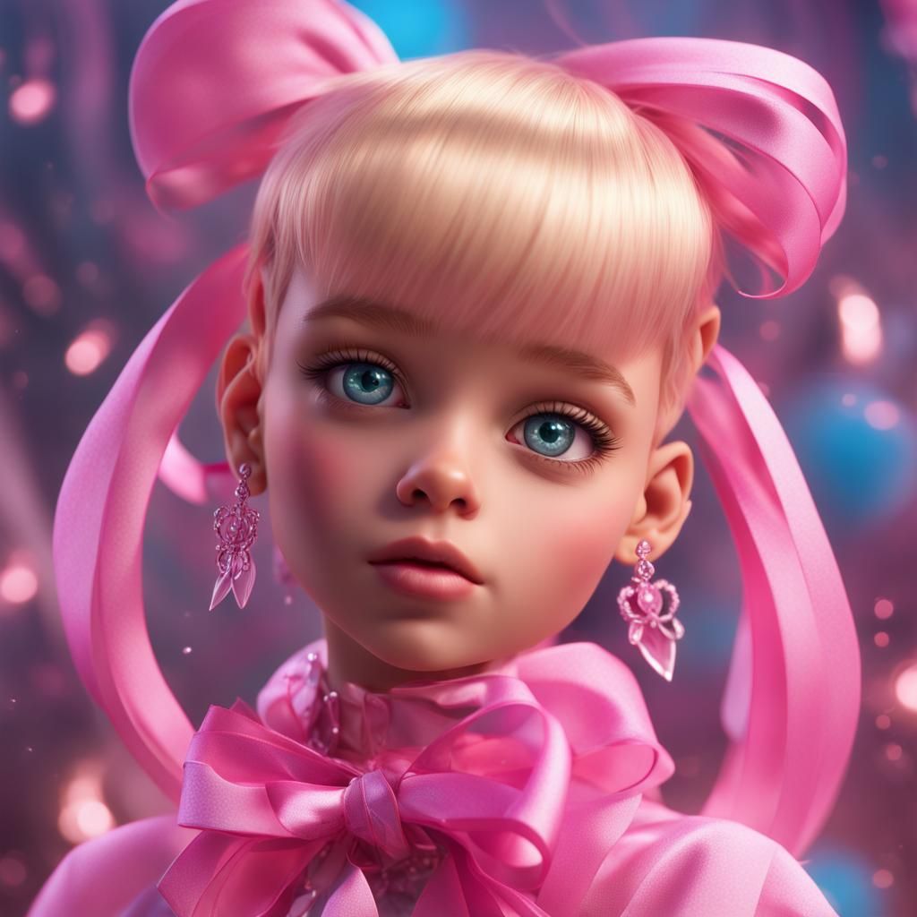 Girly Boy as Barbie: Detailed Fantasy Concept Art