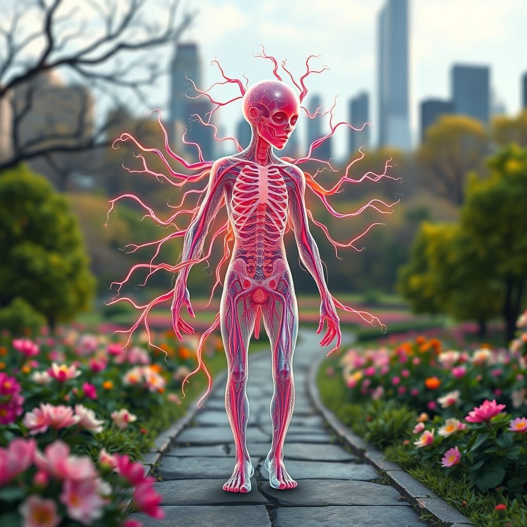 Fractal Nervous System Strolls through Vibrant Central Park