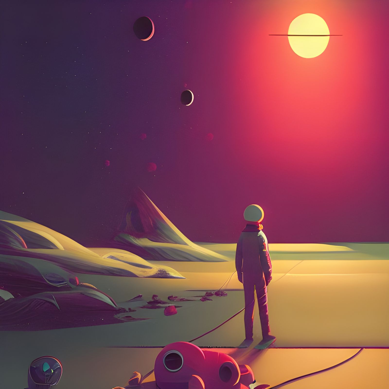 Lazy Space in Photorealistic Digital Illustration