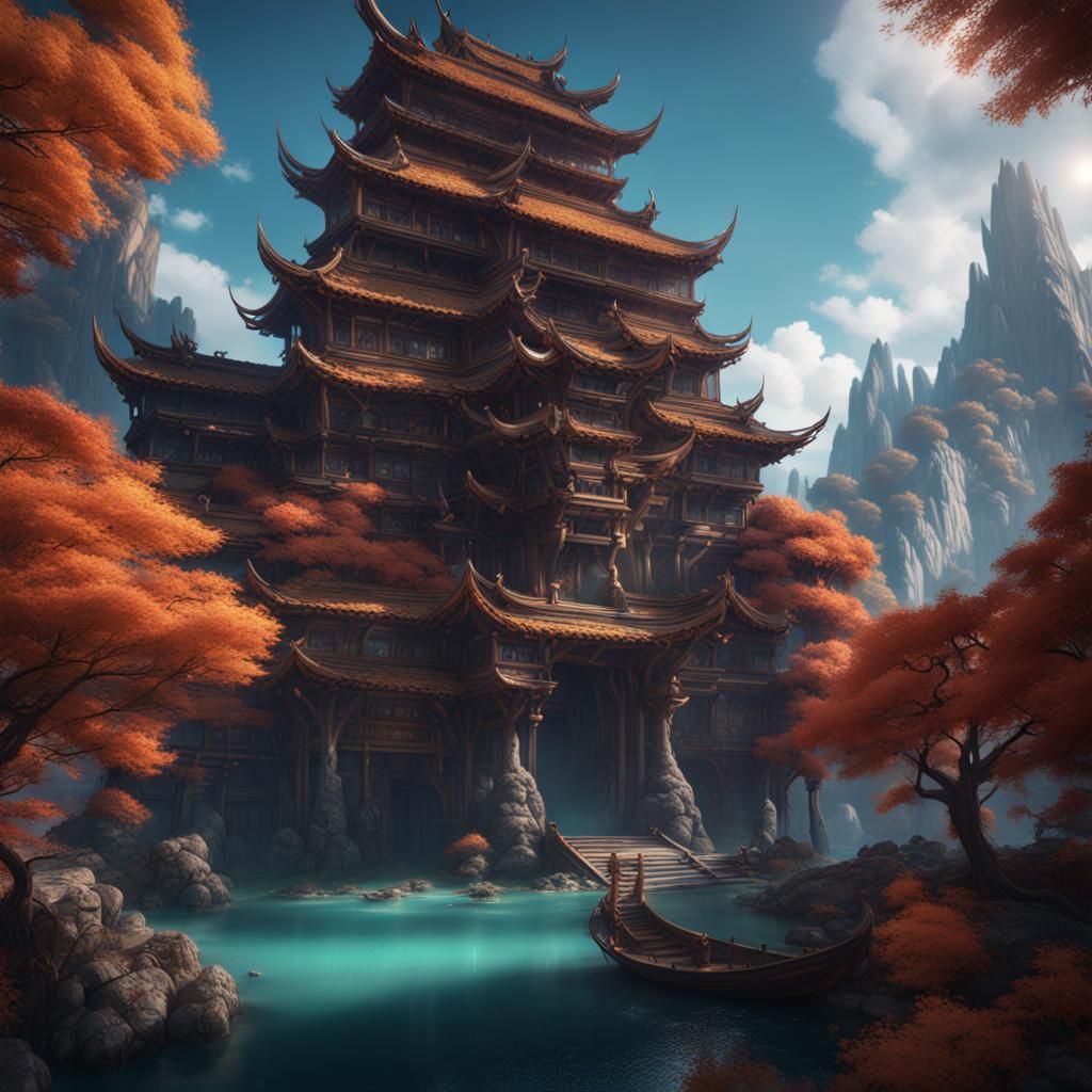 Detailed Matte Painting of Sukuna in 8K