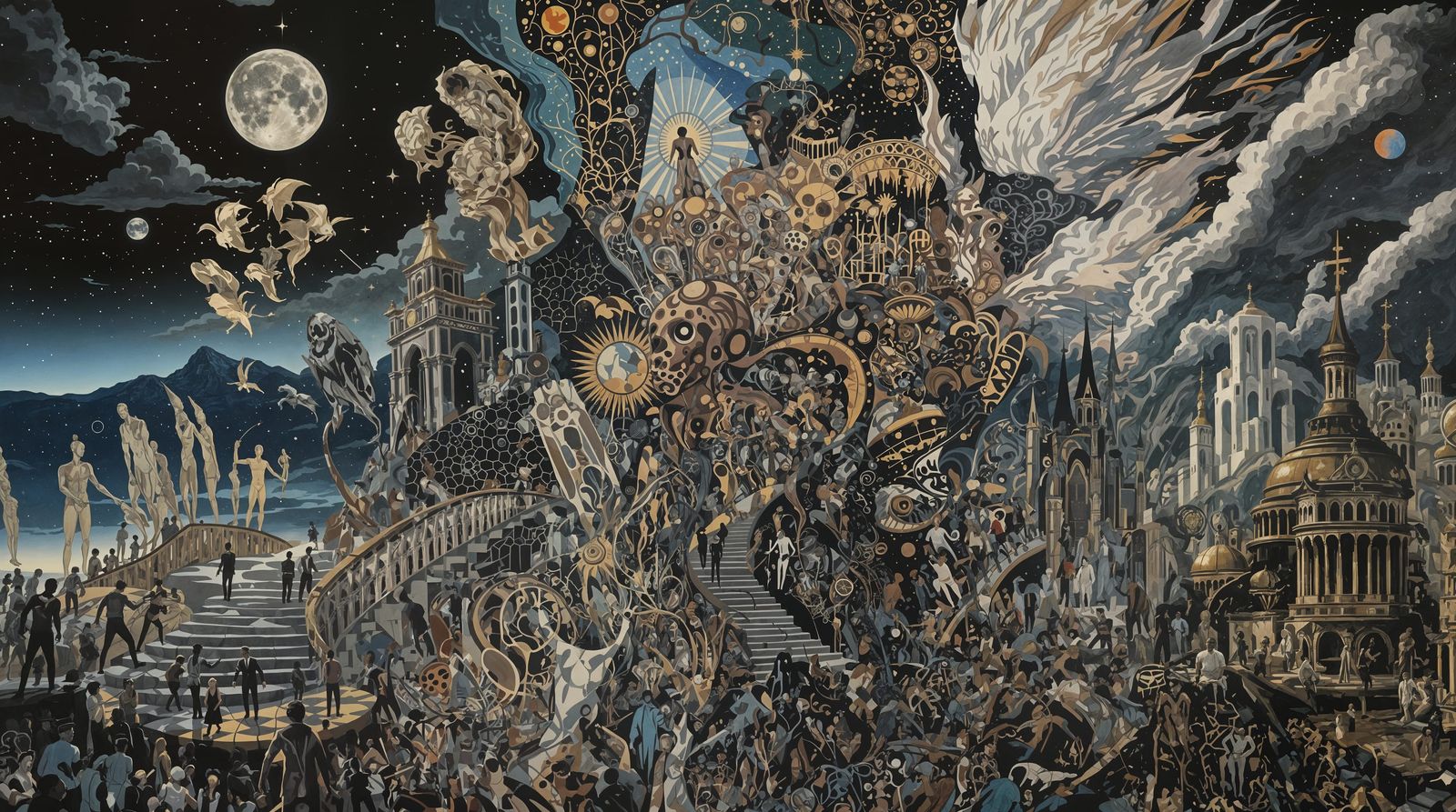 Cosmic Mashup in Aetherpunk Style