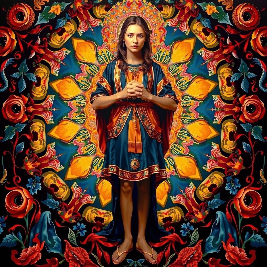 Masterpiece Painting of Beauty and Truth