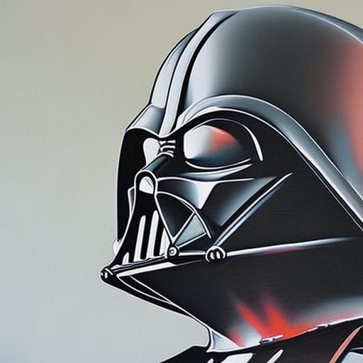 Darth Vader in Graffiti Splash Art Style