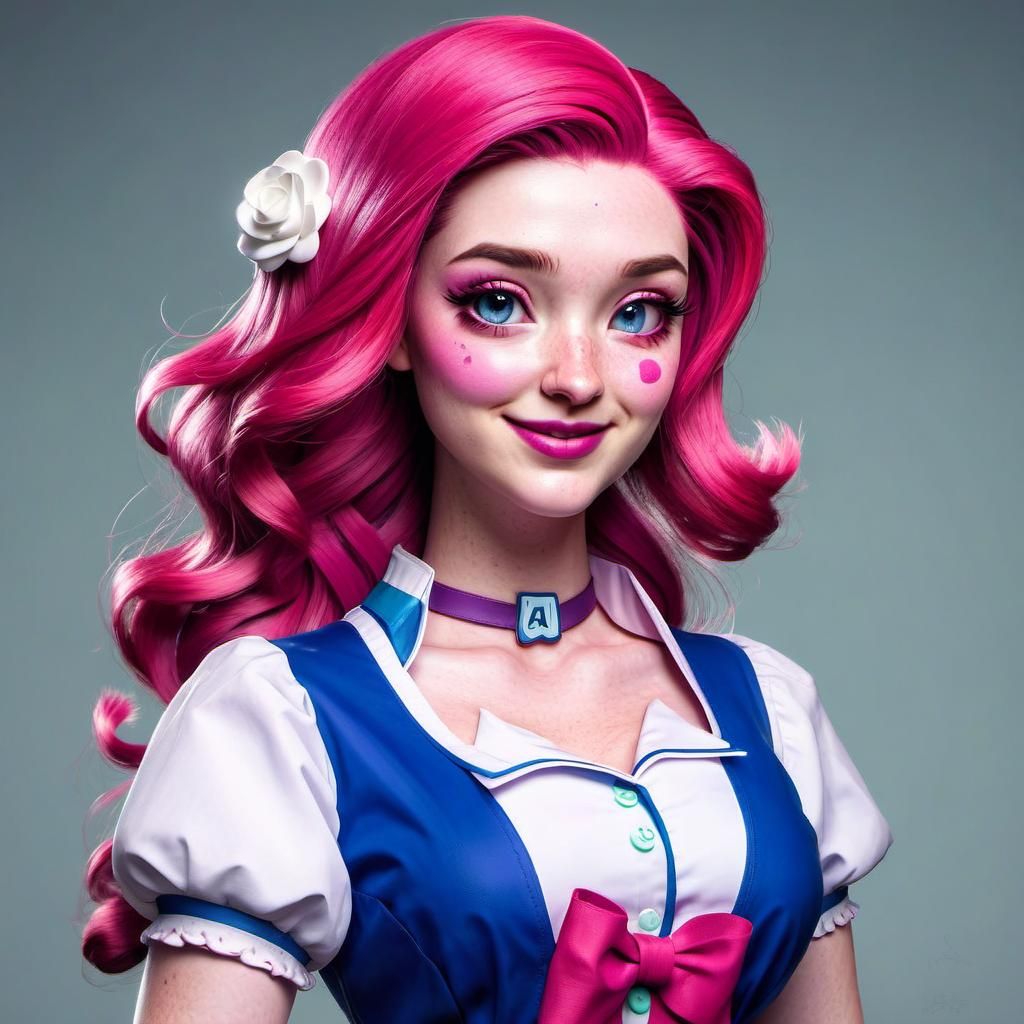 Pinkie Pie as Human Girl: AI Rendition