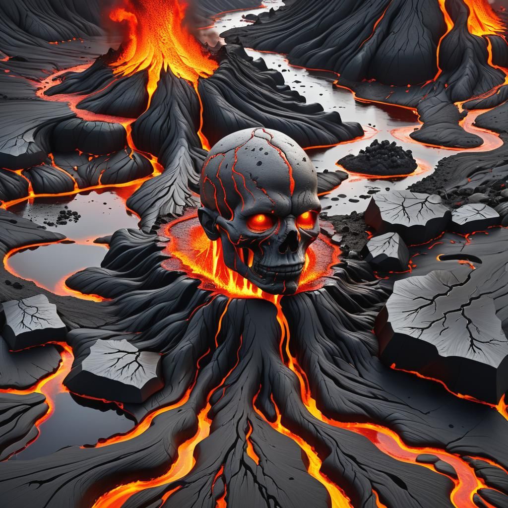 Surreal Volcanic Landscape on Bald Head