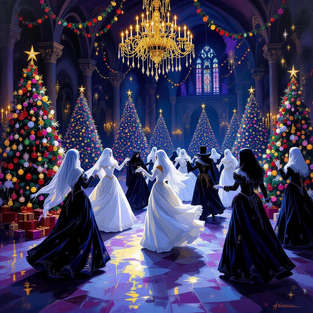 Fairytale New Year's Ball with Dancing Ghosts