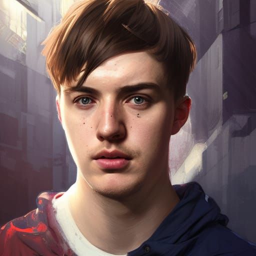 Hyperdetailed Portrait of Mr. Beast in Artgerm Style