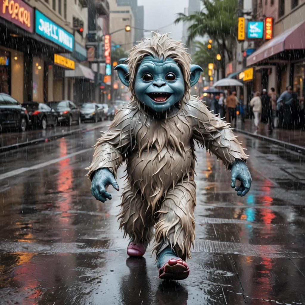 Baby Yeti's Rainy Hollywood Ballet