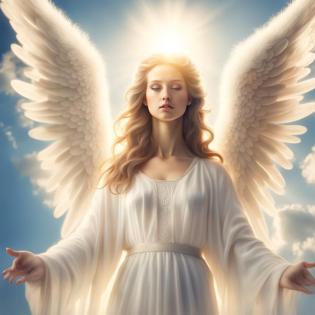 Biblically Accurate Angel in Divine Light