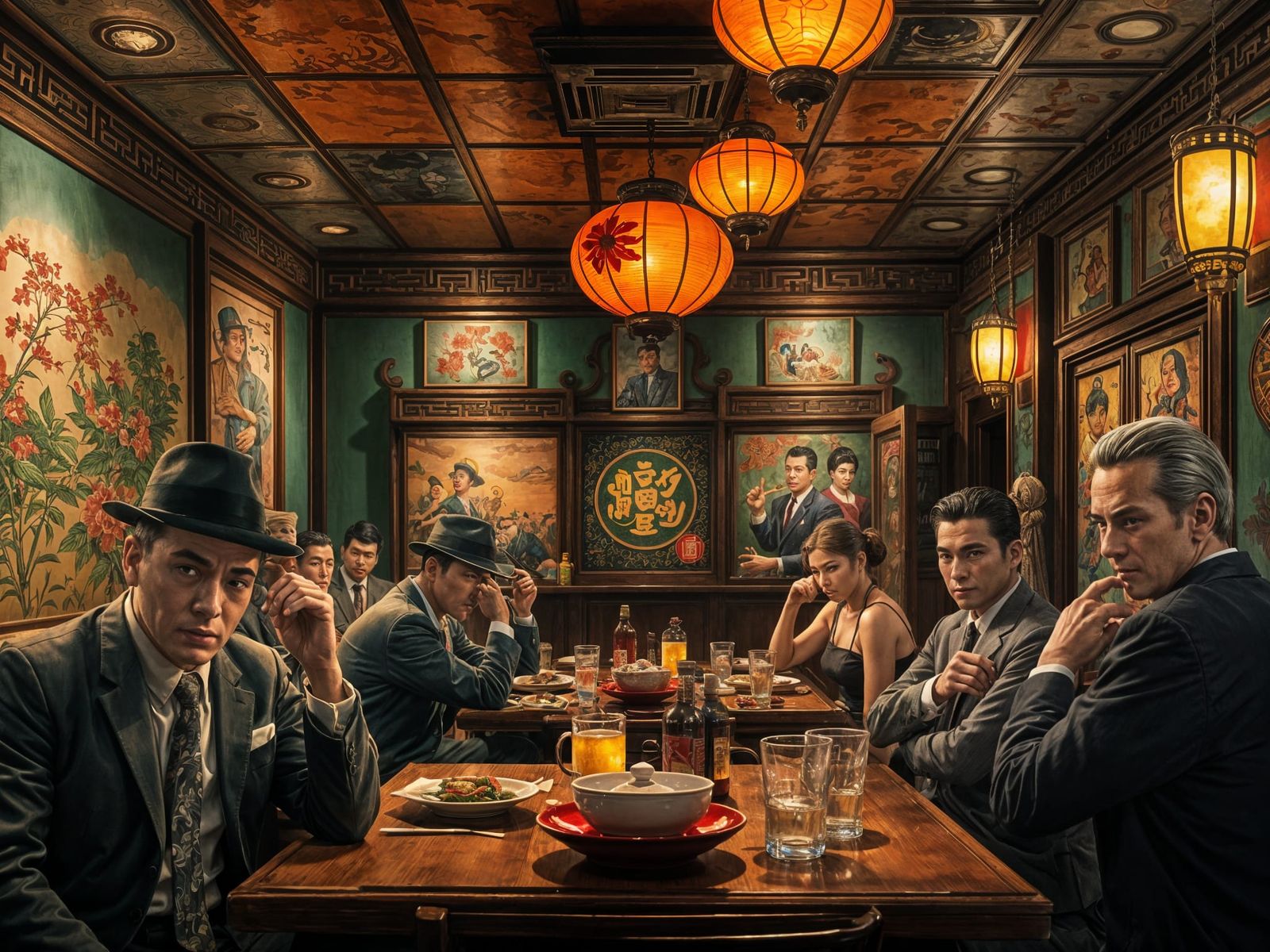 A Sinister 1950s Chinese Restaurant Scene