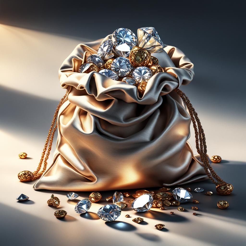 Luxurious Treasure Trove in Golden Hues