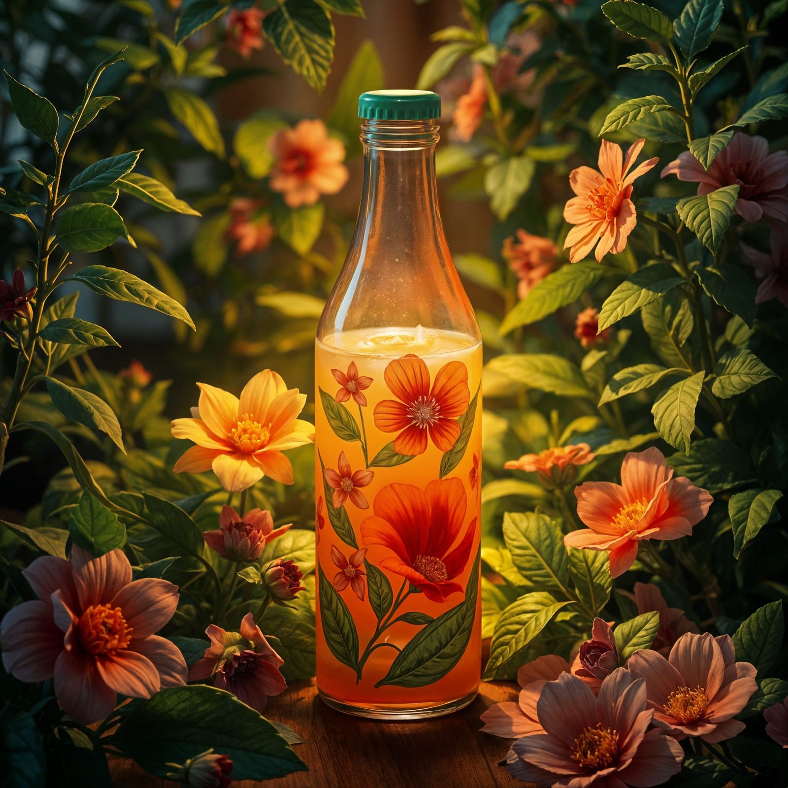 Vintage 3D Still Life in Retro Colors