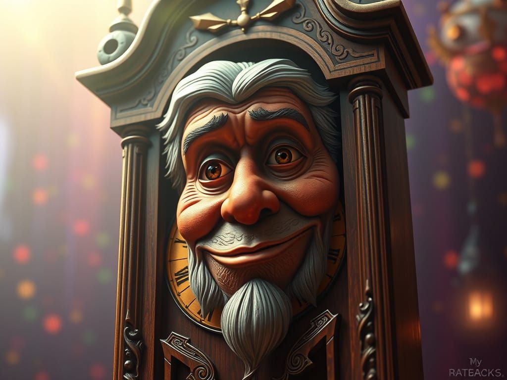 Enchanted Timekeeper's Tale in Hyperrealistic Style