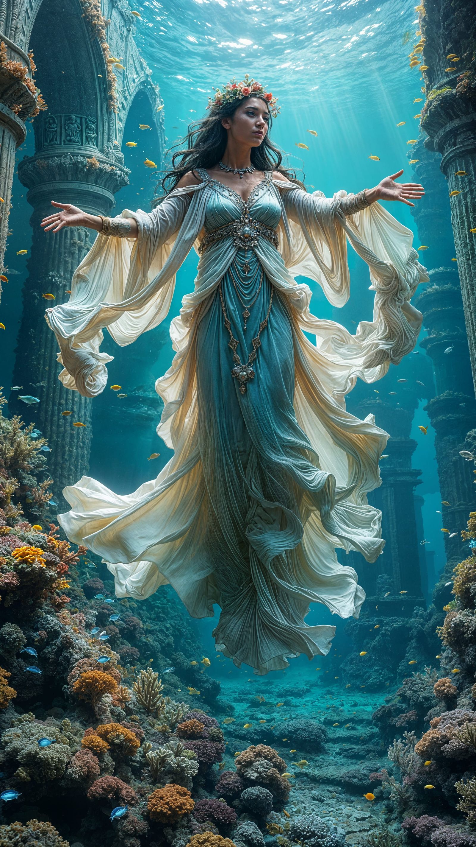 Titan Goddess of the Ocean in Cinematic Splendor