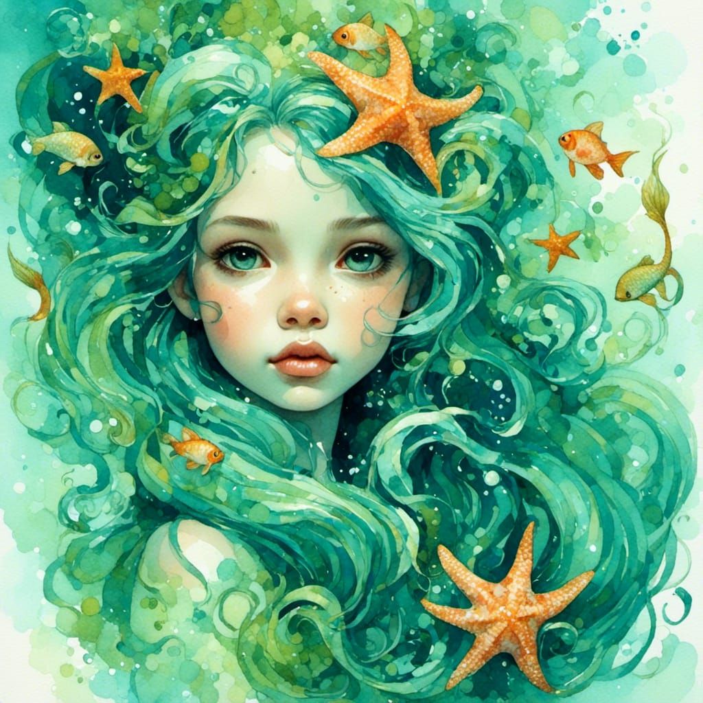 AI Generated Mermaid Image