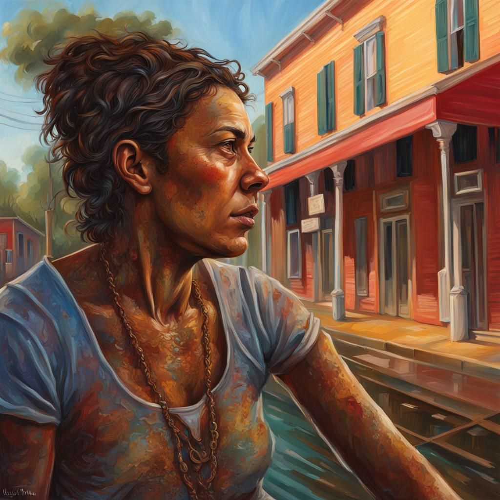 Hyperrealistic Louisiana Scene as Splash Art