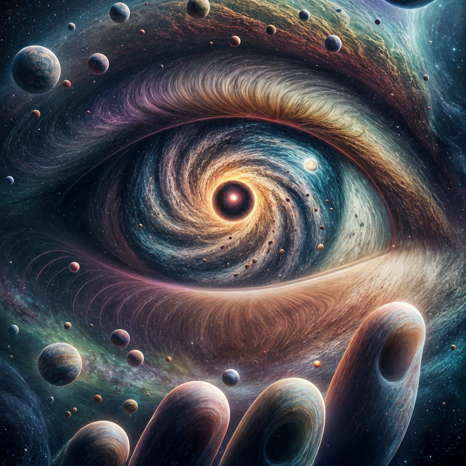 Cosmic Eye in Hyper-Realistic Detail