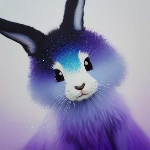 Boy and Bunny Shadows in Dreamlike Surrealism