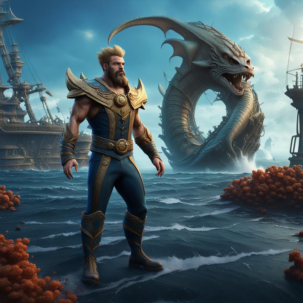 Triton in Sailor Clothes on a Dock