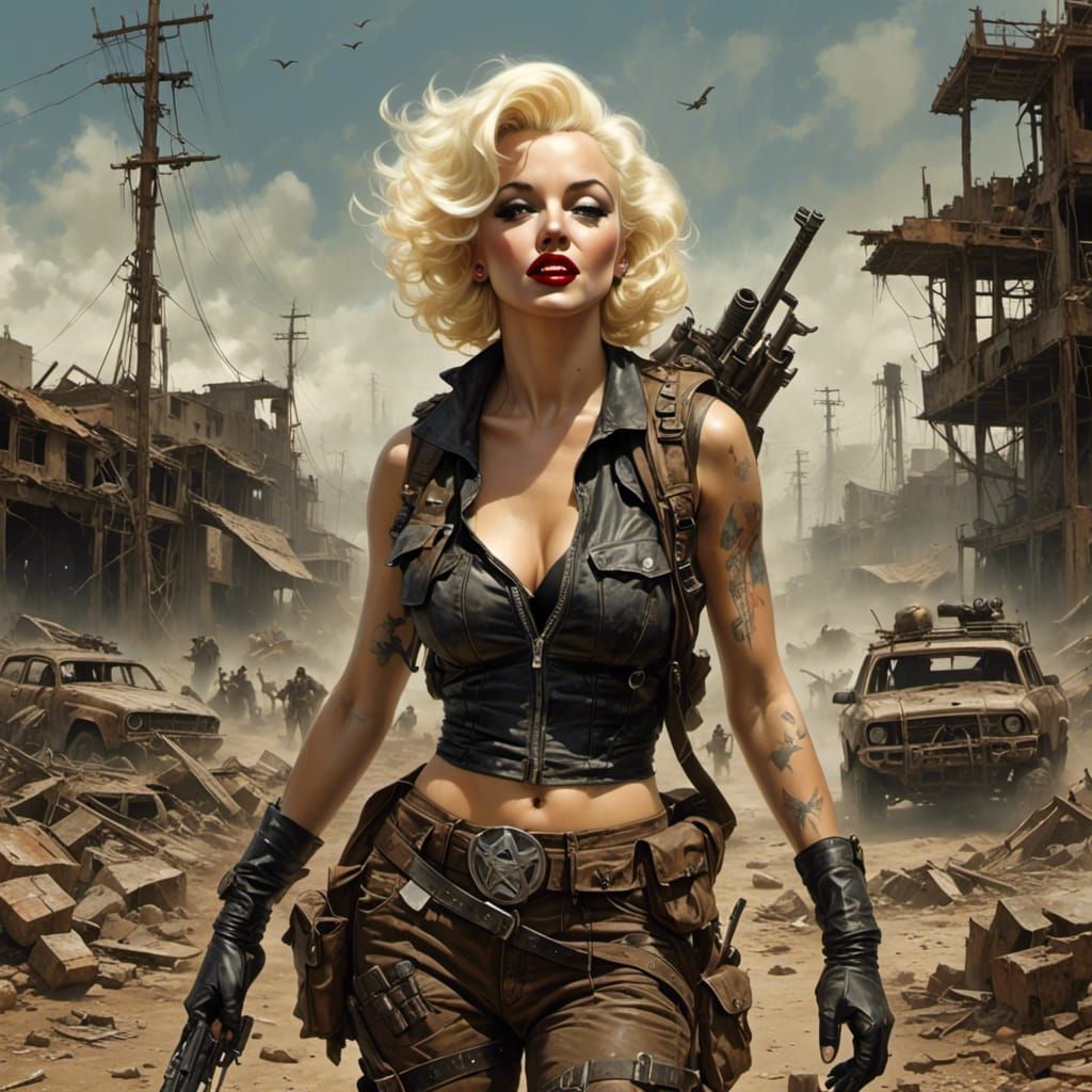 Marilyn Monroe: Post-Apocalyptic Raider