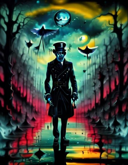 Rorschach Test with Glass, Light, and Sunken Suburb Elements