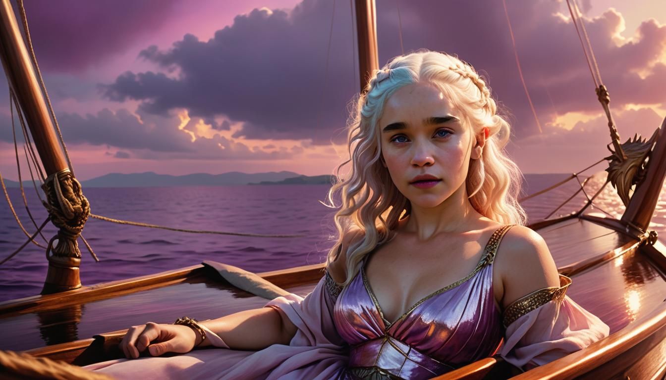 Daenerys Targaryen in Golden Hour Cinematic Portrait
