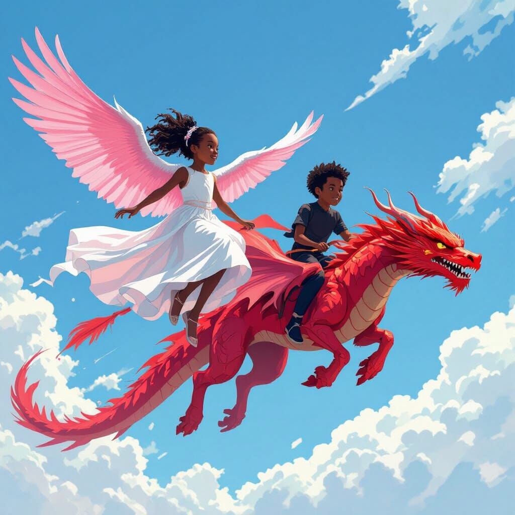 Wind Falcon and Fire Dragon Siblings in Calgary