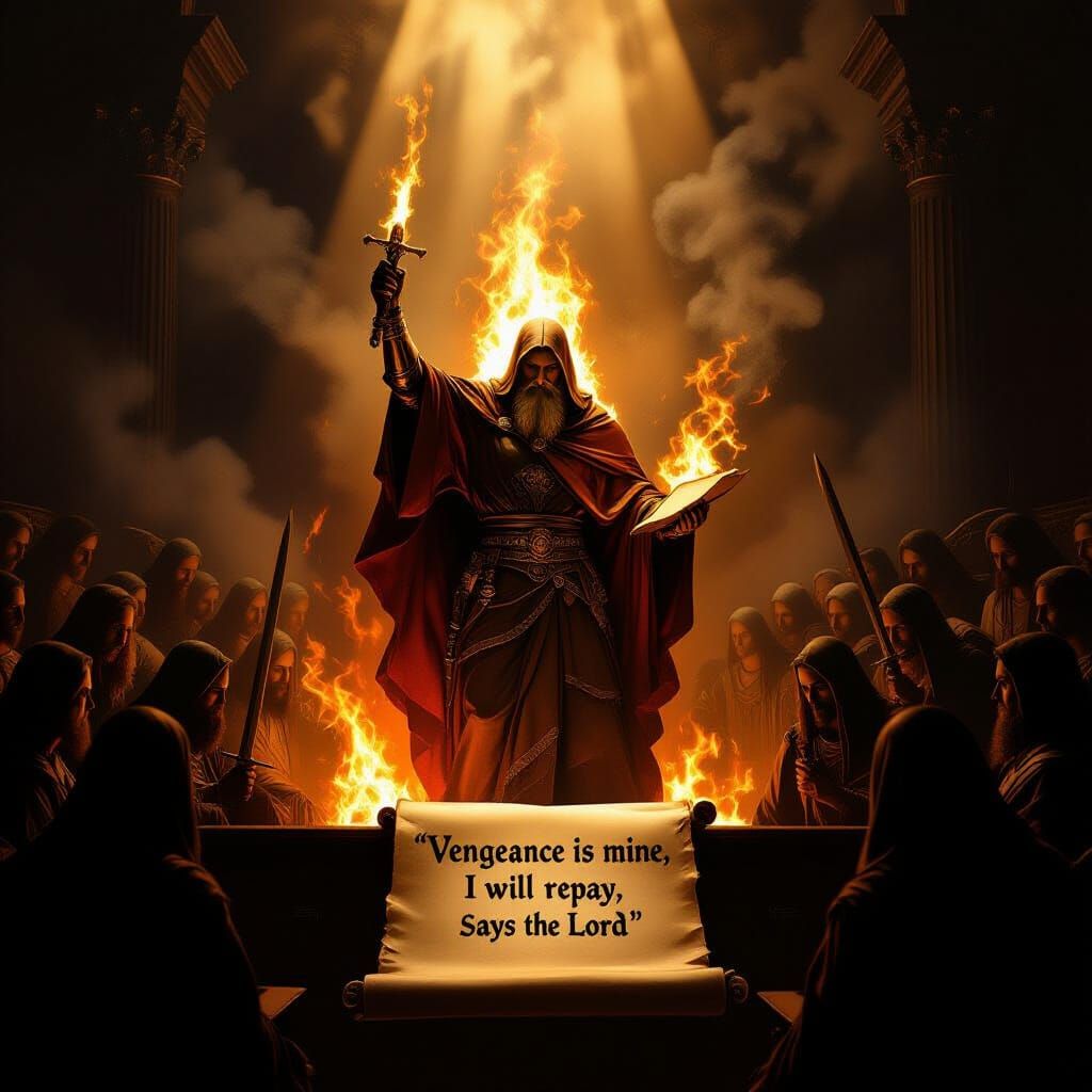 Divine Judgment in Celestial Courtroom: A Baroque Vision