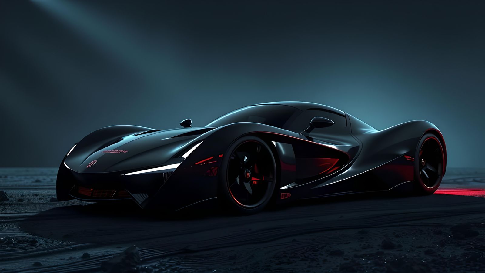 Alien Xenomorph Supercar on Eerie Planet