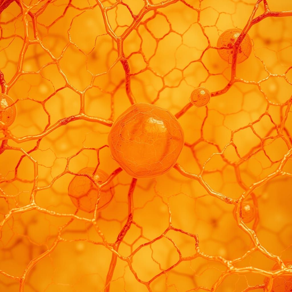 Microscopic Mesenchymal Tissue with Organic Textures