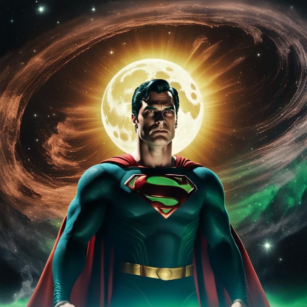 Superman Recharged by Kryptonite, Film Noir Style