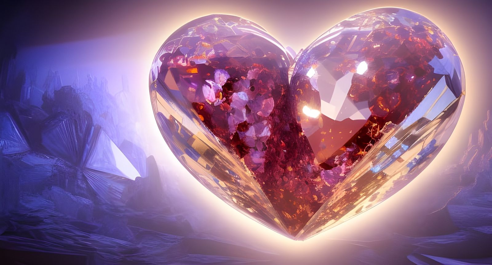 Steampunk Crystal Heart: Sci-Fi Concept Art