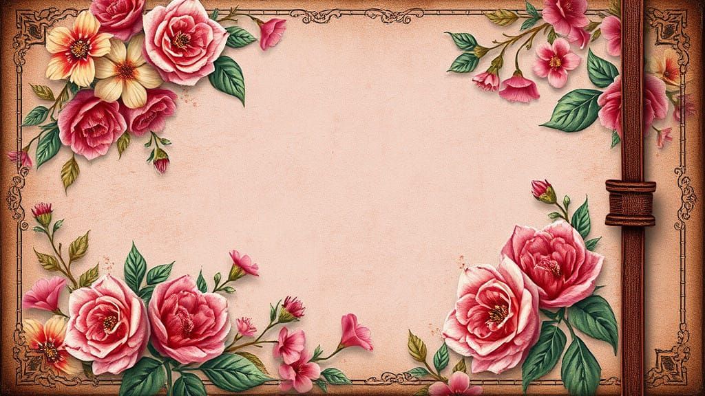 Whimsical Floral Heritage in Vintage Delight