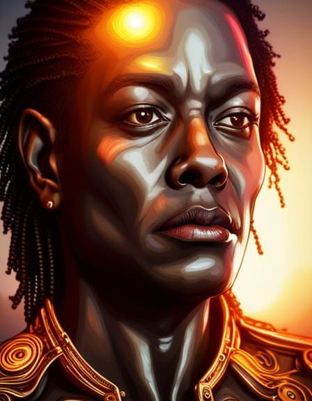 Demonic Michael Jackson in Hypermodern Digital Art