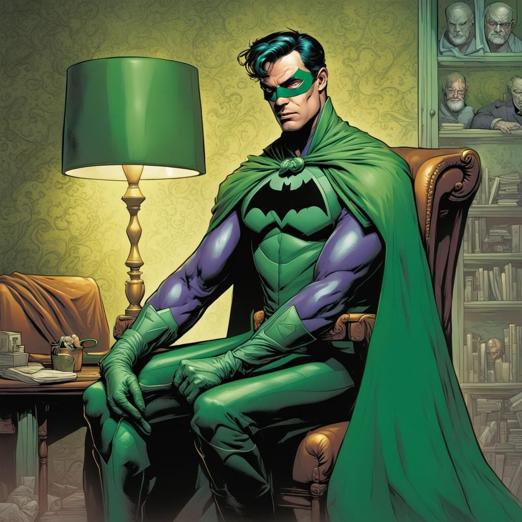 Superhero Portrait in DC Comics Art Style