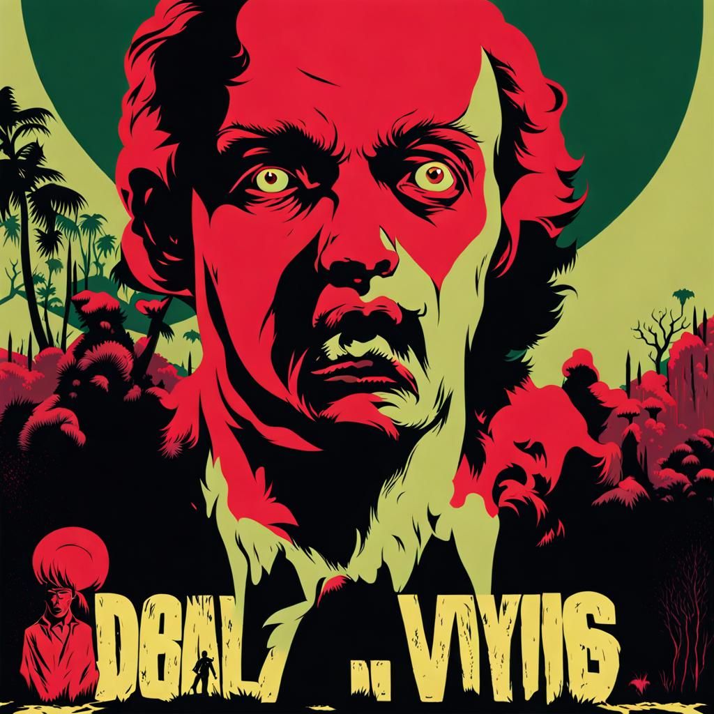 Night Of The Living Dead [Giallo Grindhouse Screen-Print Poster SDXL]