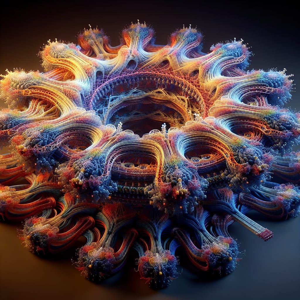 Ethereal Tapestry of Interconnected Threads