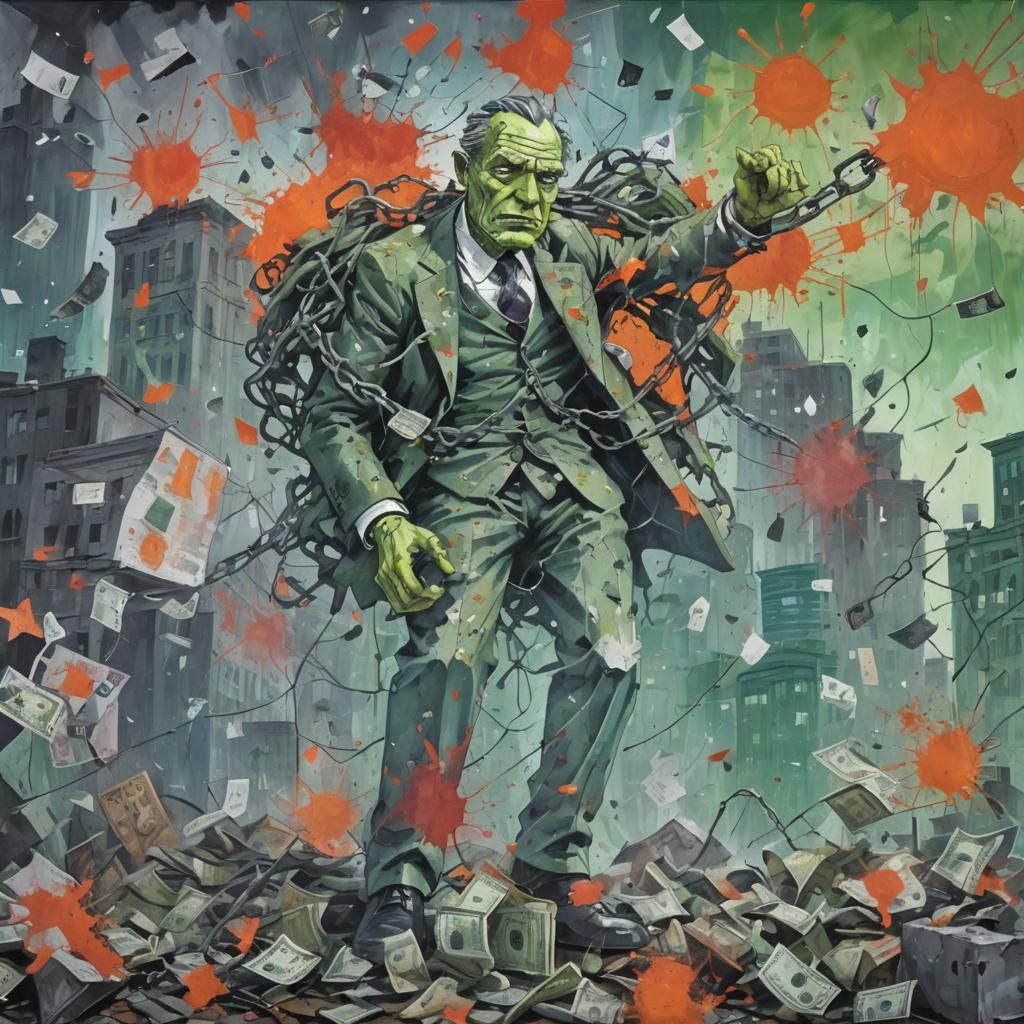 Dystopian Caricature: The Fall of the Businessman