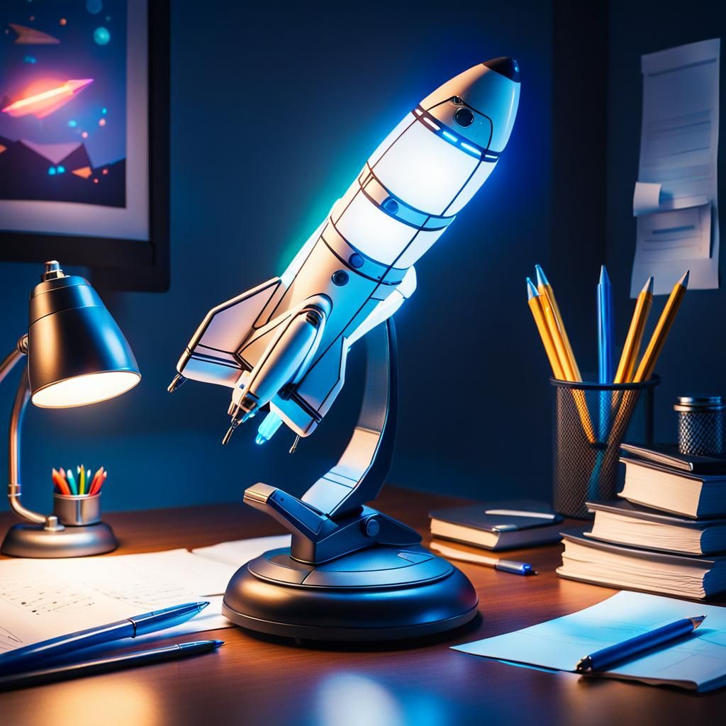 Space Shuttle Desk Lamp Concept Art