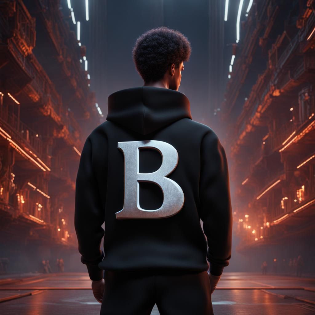 3D Animation of Man in Black Sweatshirt