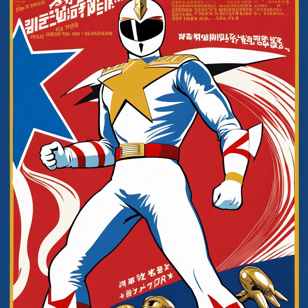 Heroic Propaganda Poster in Anime Key Visual Style