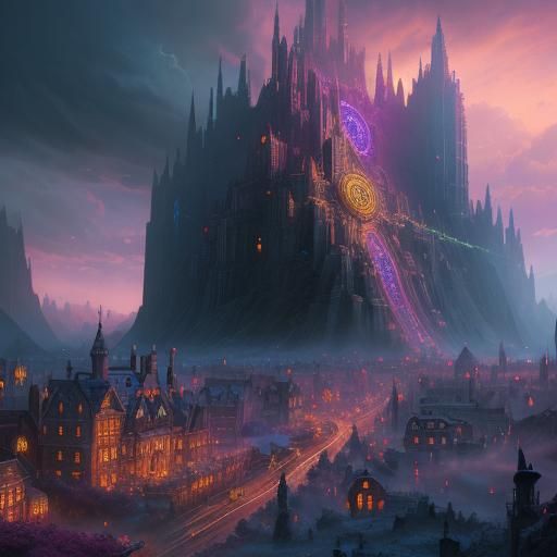 Epic Candy Land Digital Matte Painting