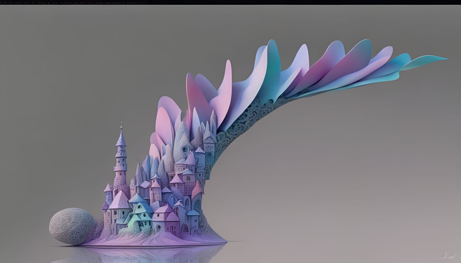 Fairy Town in Crocodia: Quantum Zentangle