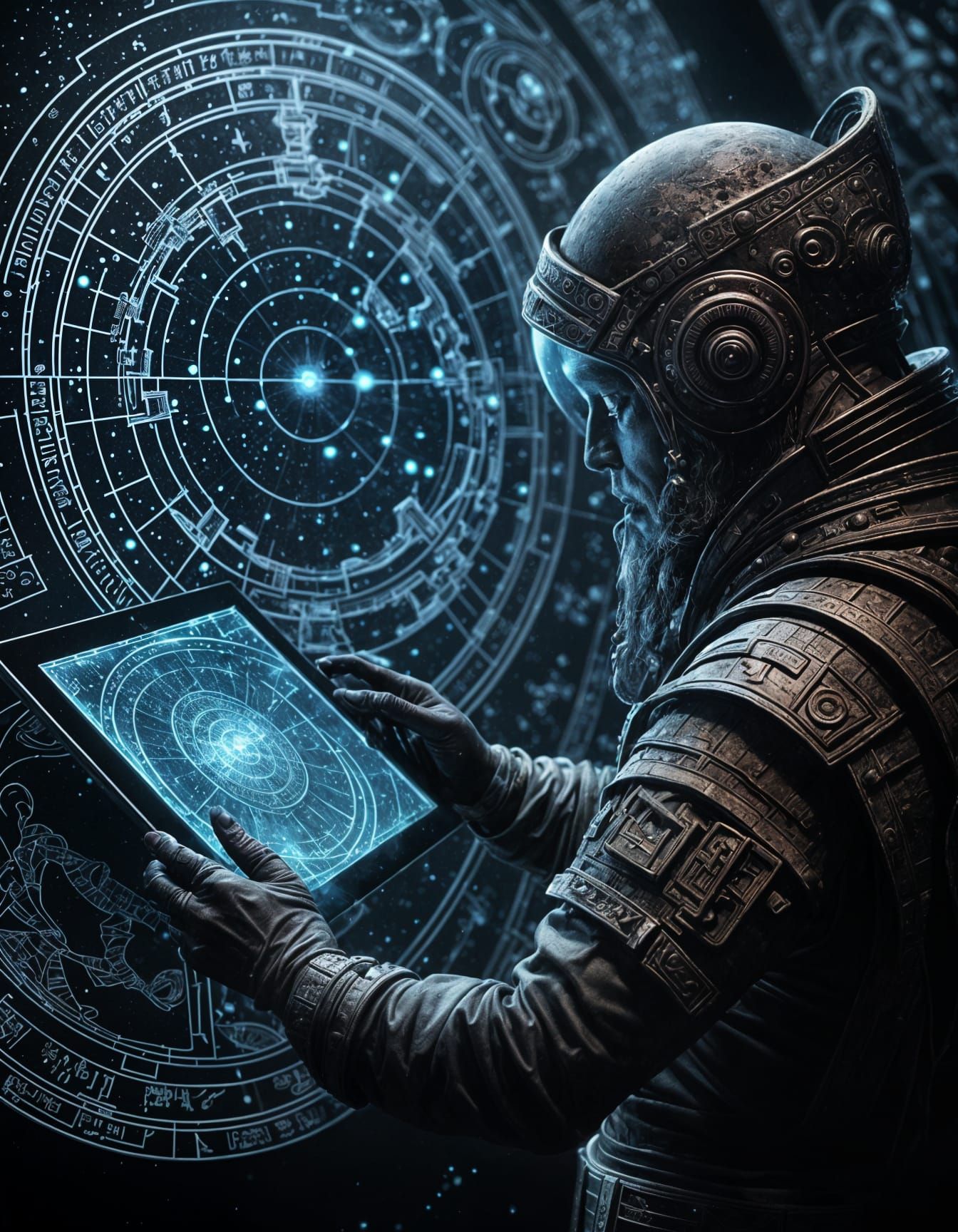 Ancient Astronaut Charts Alien Constellations on Obsidian Ta...