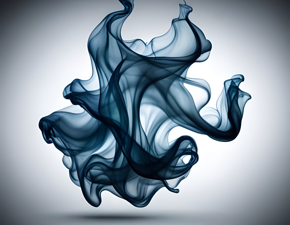 Photorealistic Ink Swirls in Water